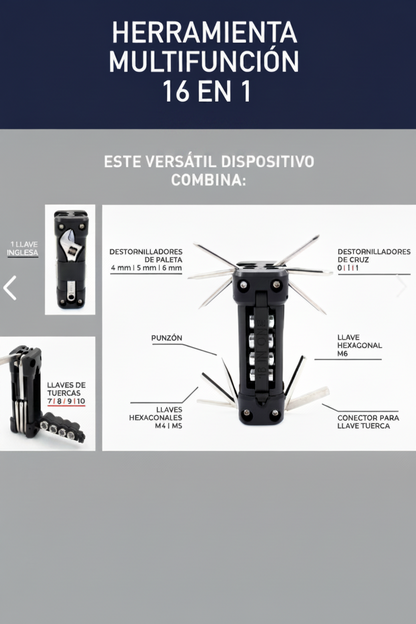 Herramienta Multifuncional 16 en 1